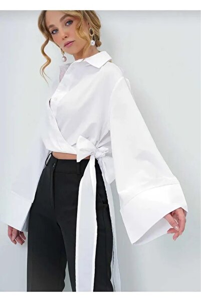 lesclees Španělská košile s páskem v pase