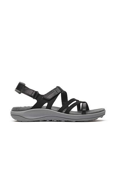 Merrell J008362 HARBOR BACKSTRAP Sandale de exterior pentru femei, negru gri