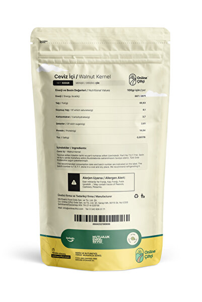 Karlıoğlu Kelebek Ceviz İçi 2x500Gr
