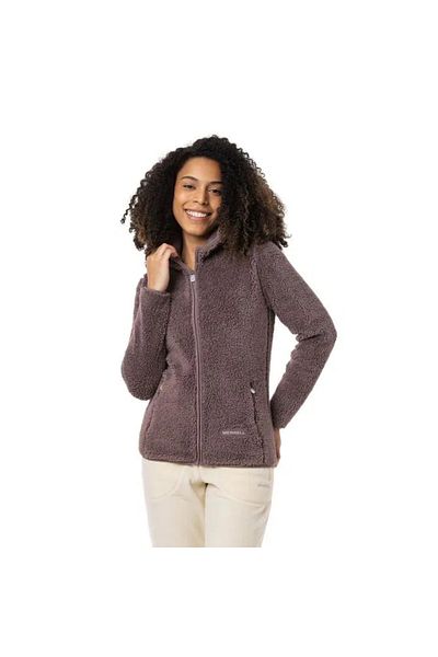 Merrell M25Jadew Peppercorn Women's Fleece Jacket Purple