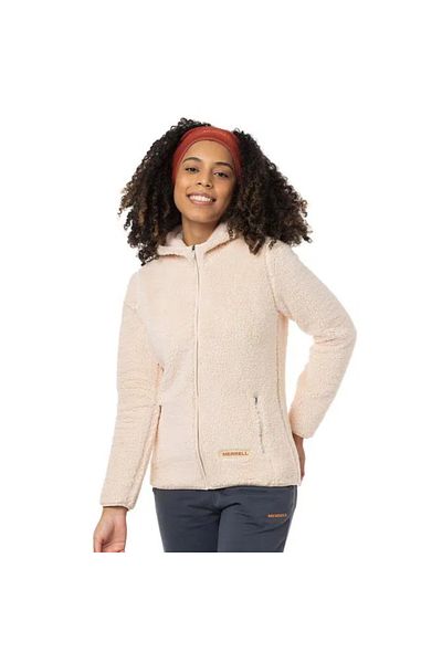 Merrell سترة صوف نسائية M25JADEW CLOUD CREAM باللون البيج
