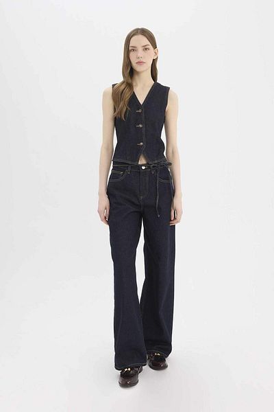 DeFacto Blazer cu nasturi Vesta de jeans D5820AX25SP