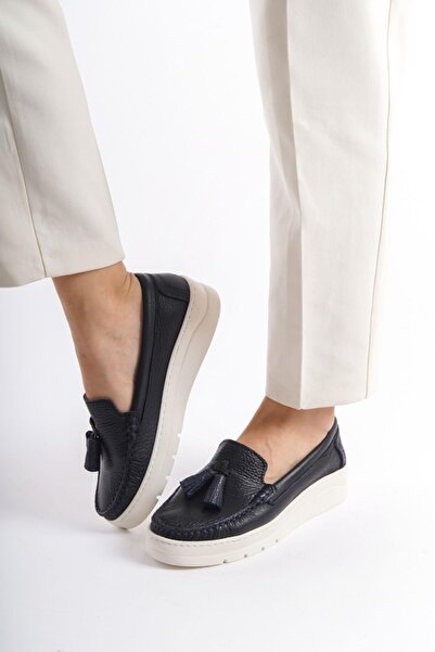 Mubiano Piele autentică MBMTT501-LCV Balerini și pantofi de damă cu talpă gro...