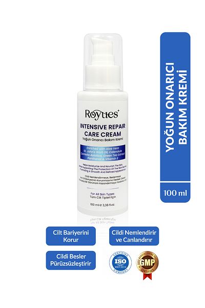 Royues Intensive Moisturizing Skin Care Cream, Soothing Barrier Repair, Intensive Repair Care Cream 100 ml