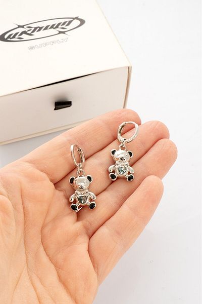 UKHWD SUPPLY Teddy Bear Steel Earrings Ka5012Gm