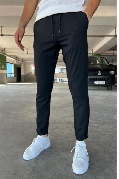 hello7 Men's Slim Fit Double Leg Jogger Trousers