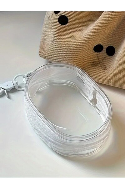 SOSYETEZGAHI Şeffaf Çanta Organizer Askılı Kulaklık Şarj Kablo Düzenleyici Bo...