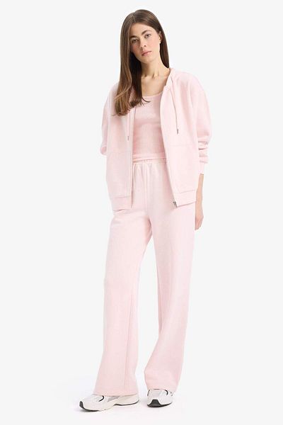 DeFacto Gerader Schnitt mit hoher Taille, Taschen, Sweatshirt-Stoff – Hose B8571ax25sp