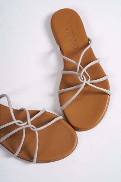 Mubiano Γνήσιο δέρμα 23603-VZ Γυναικεία πέδιλα & παντόφλες βιζόν