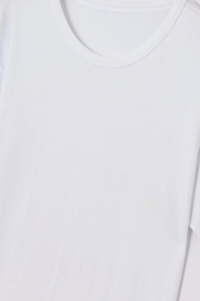 Dagi Bílé pánské tričko s výstřihem do O, 2 balení