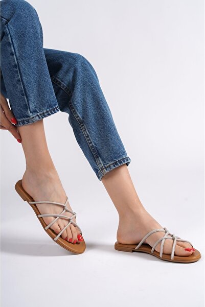 Mubiano Γνήσιο δέρμα 23603-VZ Γυναικεία πέδιλα & παντόφλες βιζόν