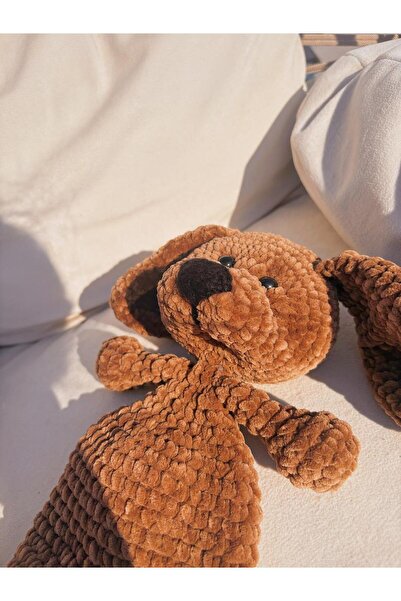 Sustaina Craft El Yapımı Peluş Köpek Oyuncak – Yumuşak Amigurumi Köpek Figürü, Bebek ve Çocuklar için Oyuncak