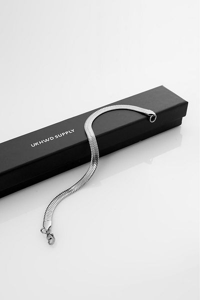 UKHWD SUPPLY 316L Steel Snake Italian Bracelet Ka1123Gm