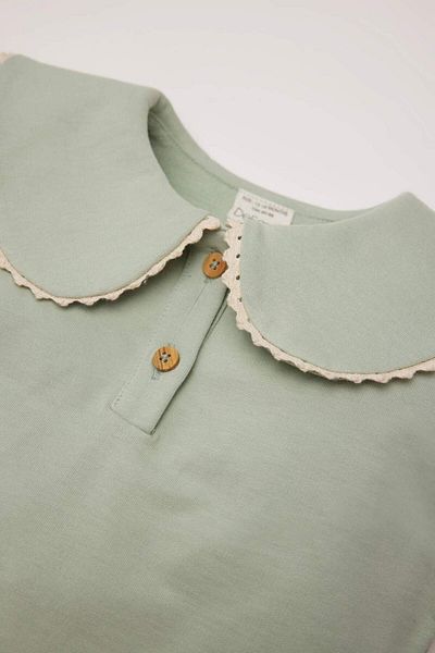 DeFacto Baby Girl Big Lapel Buttoned Sweatshirt E0195A525Sp
