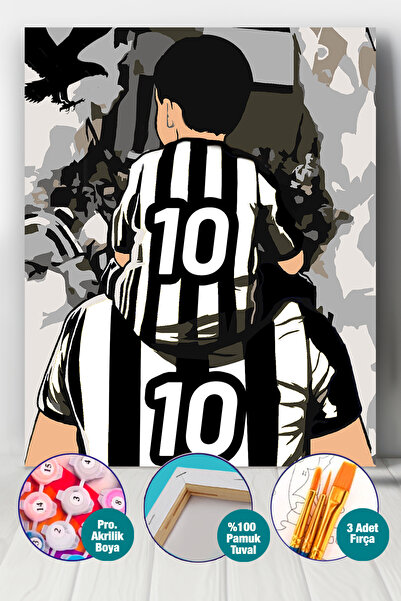 Picasso World Hobby Art Sayılarla Boyama Numaralı Tuval Seti Fırça Boya Dahil...