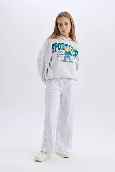 DeFacto Pantaloni de sport pentru fete cu picioare late și buzunare E0024A825SP