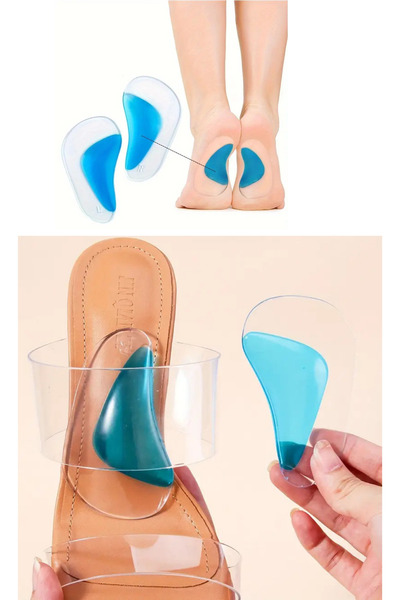 Shopura Destekli Silikon Tabanlık | Düz Taban ve Ayak Ağrısı İçin Ortopedik J...