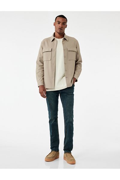 Koton Pantaloni slim din bumbac cu talie normală - Brad Jean