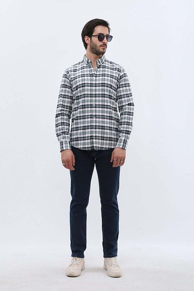 SHIRTSPRO shirtpro oxford regular fit long sleeve button down collar shirt in breyl green color