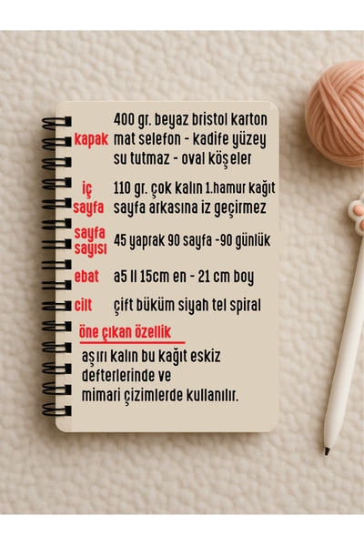 Apeirona | Limitless Art Daily Planner Undated Agenda| 90 Sheets| Hard Cardboard Cover| Steel Spiral