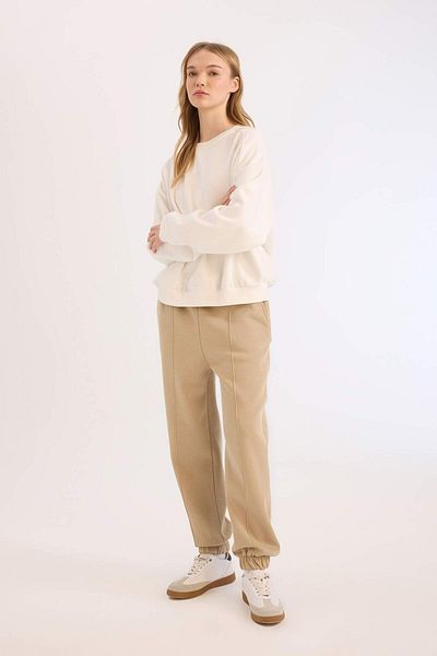 DeFacto Pantaloni de sport groși Jogger - Buzunare plate și talie elastică E6300AX24WN