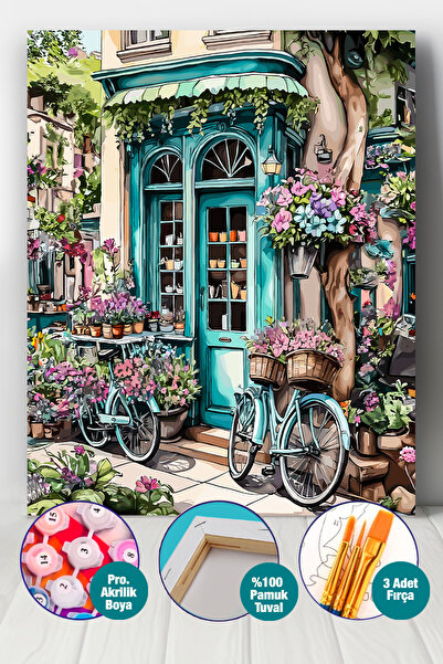 Picasso World Hobby Art Sayılarla Boyama Numaralı Tuval Seti Fırça Boya Dahil...