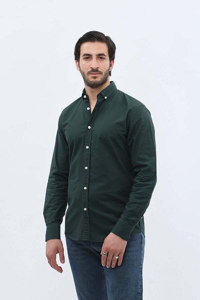 SHIRTSPRO shirtpro oxford regular fit long sleeve button down collar shirt pine grove color