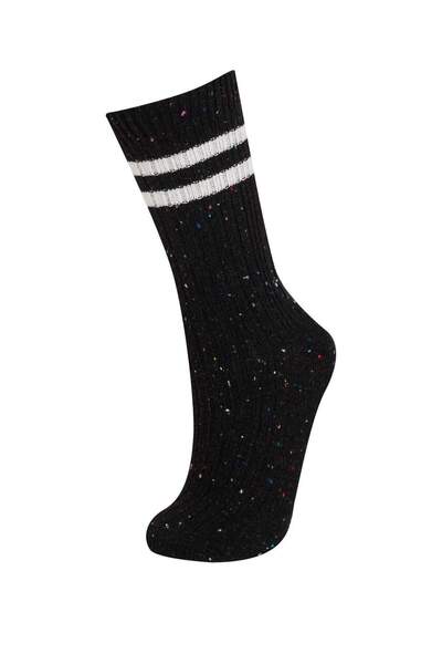 DeFacto Men's 2-Piece Cotton Winter Boot Socks D1585Axns