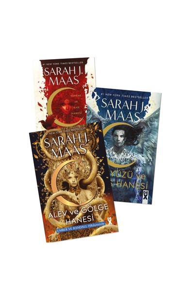 Dex Yayınevi Sarah J. Maas Hilal Şehir Set Gökyüzü ve Nefes Hanesi Alev ve Gö...