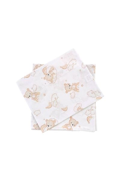 OEM Lenjerie patut din bumbac pentru bebelusi, Ursuleti 60 x 120 cm