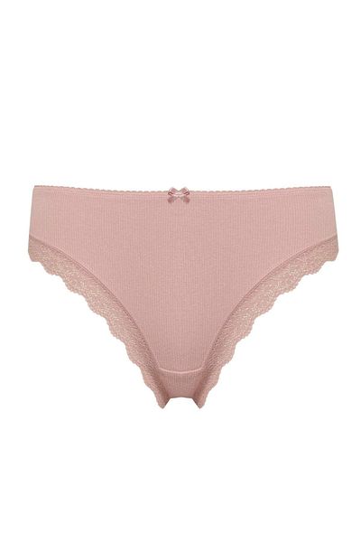 DeFacto Fall in Love Slip din 3 piese cu dantelă cu detaliu din nervuri D8672AX24WN