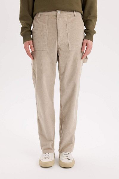DeFacto Pantaloni din catifea cu picior lat cu buzunare picior drept C9015AX24WN