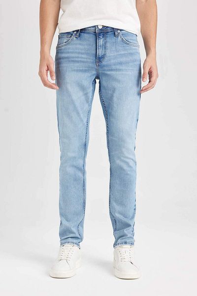 DeFacto Carlo Skinny Fit - Τζιν με κανονική μέση, εξαιρετικά στενό πόδι C5746AX24AU