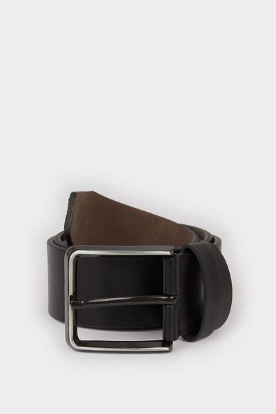 DeFacto Men's Faux Leather Wide Jean Belt V2138Azns