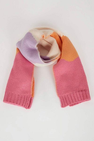 DeFacto Girl's 2-Piece Set Knitwear Patterned Scarf Beanie C7989A824Wn