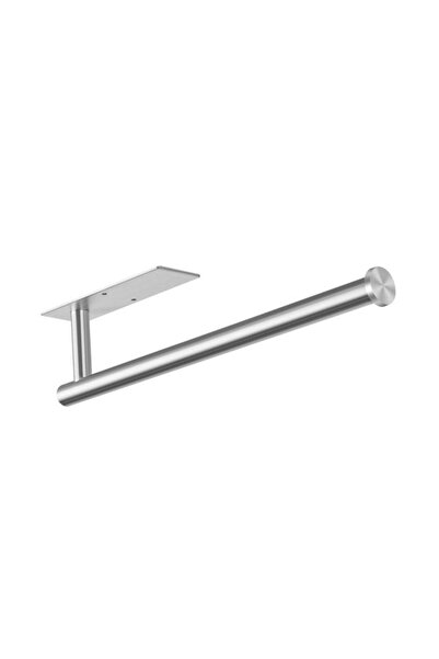 Choice حامل مناشف ورقية فضي، حامل ورق لف بدون ثقب، رف مناديل المطبخ أسفل الخز...