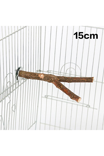 Choice 15cm 1pcs 15/20/30cm Birds Accessories Bird Cage Sticks Wooden Stuff Stand Tree Branch Perches Aseso