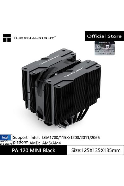 Choice لون ثابت آخر أسود Thermalright Peerless AssassIin 120 Mini Computer هيكل المبرد 6 حراري