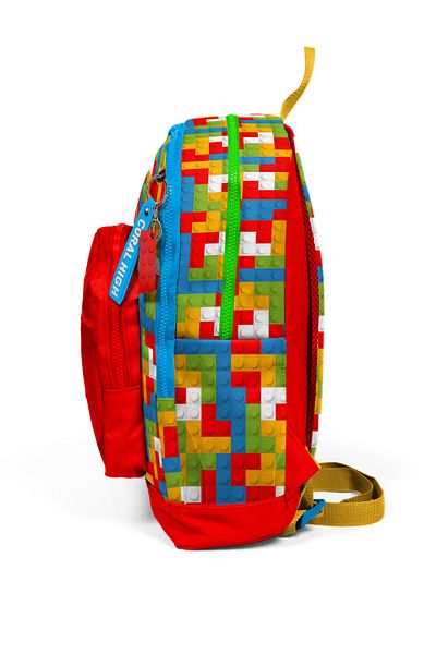 Coral High 23775 Kids Color Block Patterned Four Compartment Backpack