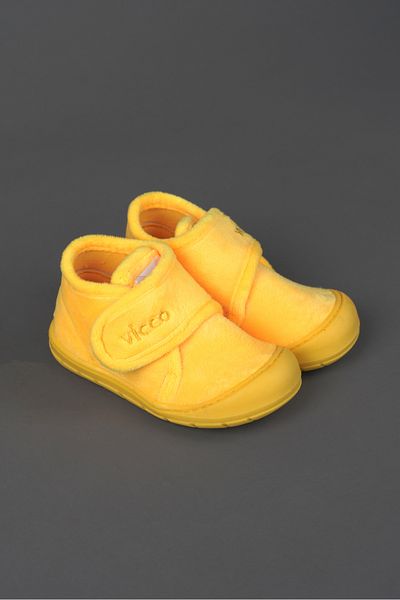 Vicco Comfortable Yellow Slippers for Unisex Children and Baby - Color Basic Model