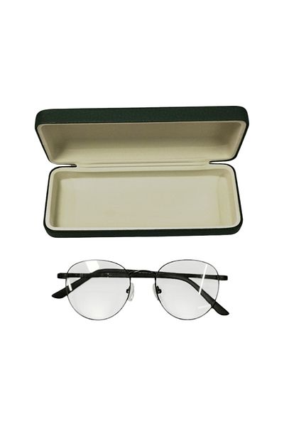 bonjorno aksesuar Square Glasses Container for Optical Frame (Hard) Wiping Cloth with Gift