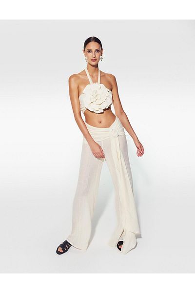 İLVİ Tansy Ecru Women's Trousers