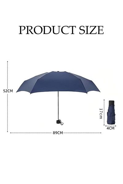 Generic Mini Umbrella, Folding Travel Windproof Sunscreen Umbrella Ultra Light Color 5 Times Umbrella
