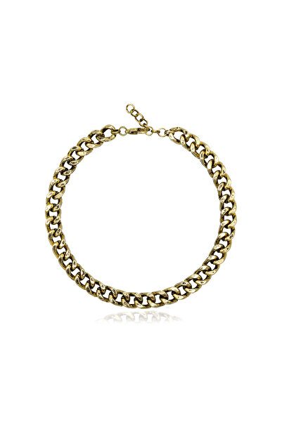 Bayemeyc Milagro Altın Kaplama Zincir Choker Kolye