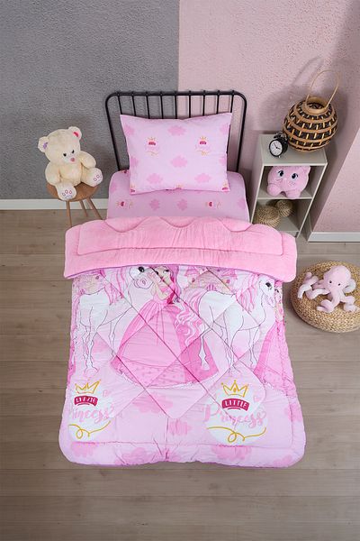Sudemhome Cuvertură dublă de lux Welsoft Elite, cu o singură față, pilota moale din lână și fată de pernă Princess Pink