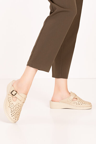 Gondol Ortopedik Deri Sabo Terlik Yprk.510