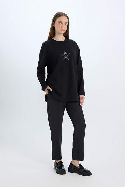 DeFacto Regular Fit Pocketed Skuba Diver Fabric Flexible Waisted Trousers D9029Ax24Wn
