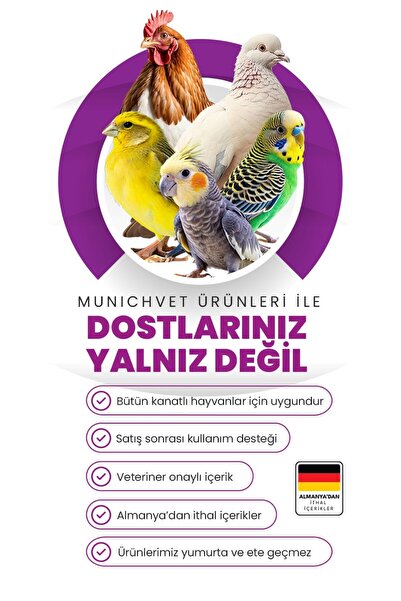 Munich Vet Bactemin Kanatlı Hayvan Bit Pire Tozu 500 gr