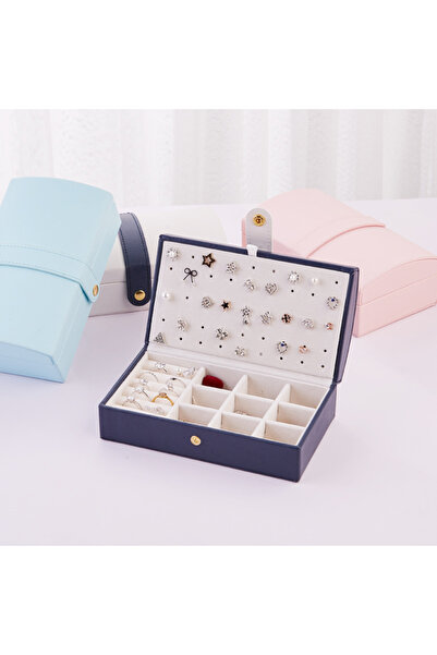 Generic Multi-Layer Jewelry Box Necklace Earring Ring Multi-Function Storage Jewelry Storage Box