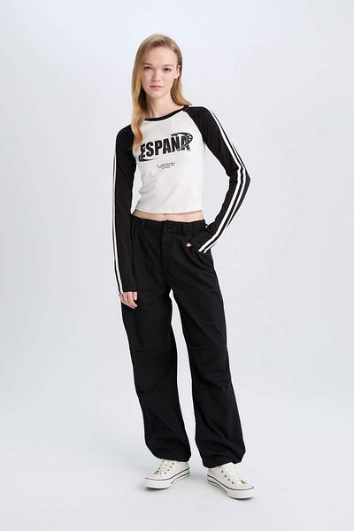 DeFacto Tricou cu mânecă lungă cu nervuri Coool D9856AX24WN